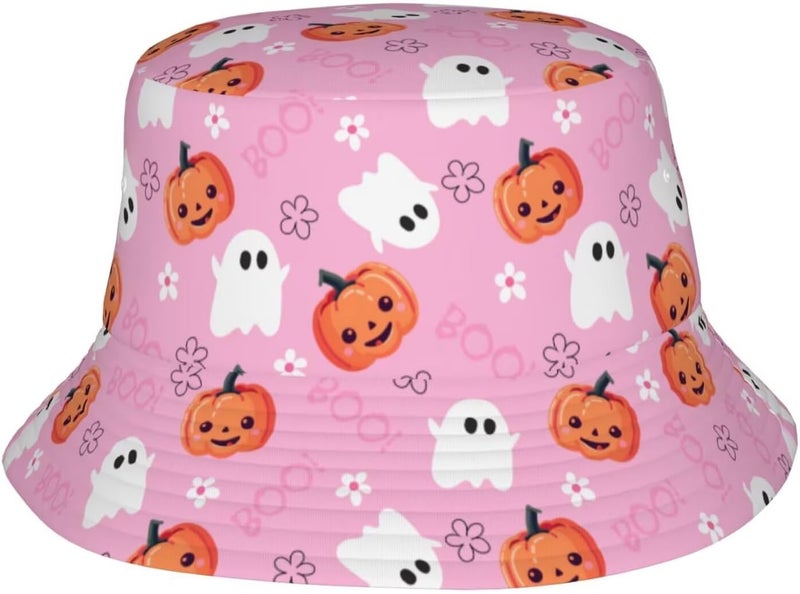 YYFD Halloween Bucket Hat for Women Men Watercolor Gothic Skull Hat Holiday Party Cap Outdoor Travel Sun Caps - Image 1